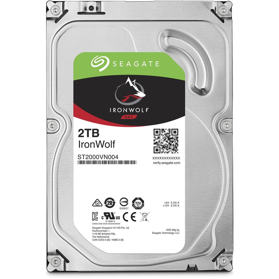 Seagate Ironwolf 2Tb Nas Hard Drive 5900 Rpm 64Mb Cache Sata 6.0Gb/S Cmr 3.5" Internal Hdd For Raid Network Attached Storage St2000Vn004