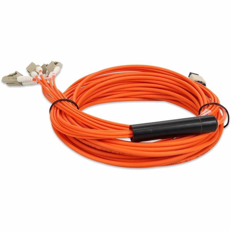 Addon 1M Mpo (Female) To 8Xlc (Male) 8-Strand Orange Om1 Fiber Fanout Cable