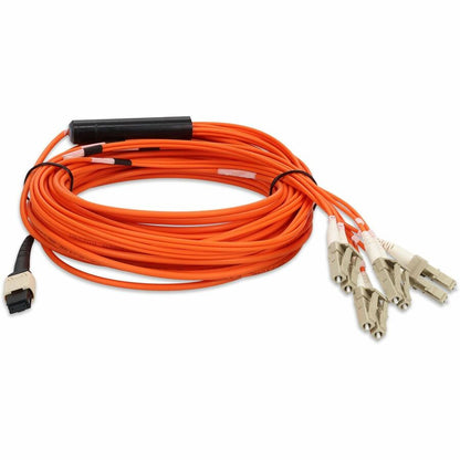 Addon 1M Mpo (Female) To 8Xlc (Male) 8-Strand Orange Om1 Fiber Fanout Cable