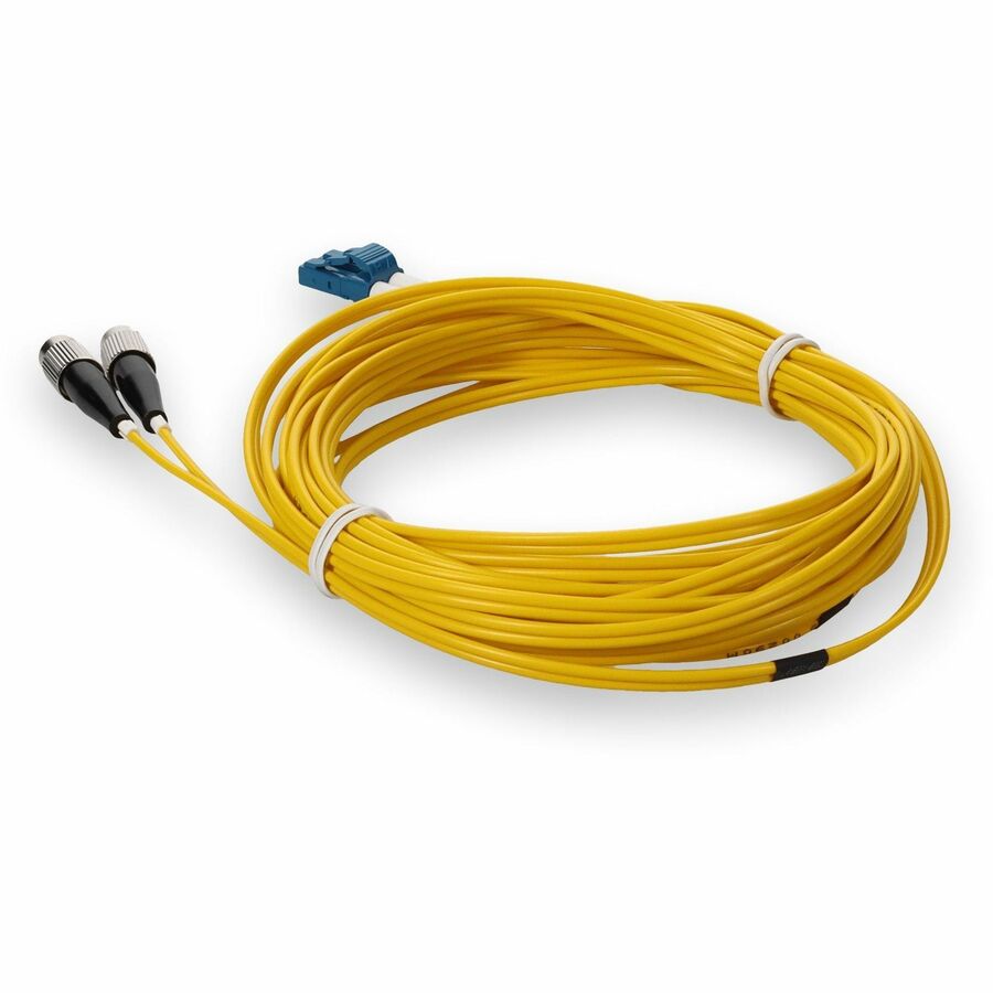 Addon 4M Fc (Male) To Lc (Male) Yellow Os2 Duplex Fiber Ofnr (Riser-Rated) Patch Cable