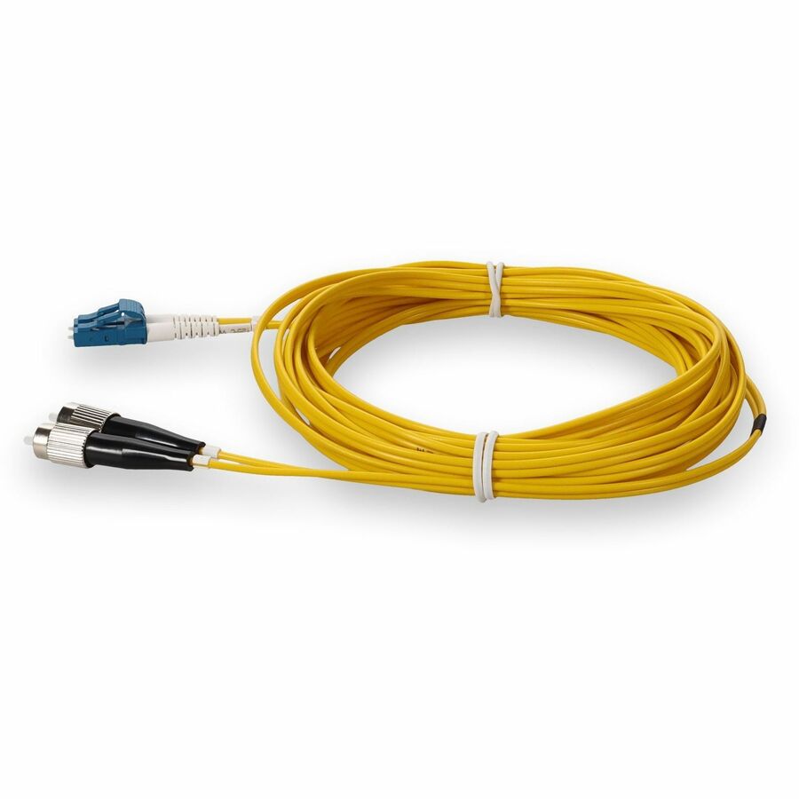 Addon 4M Fc (Male) To Lc (Male) Yellow Os2 Duplex Fiber Ofnr (Riser-Rated) Patch Cable