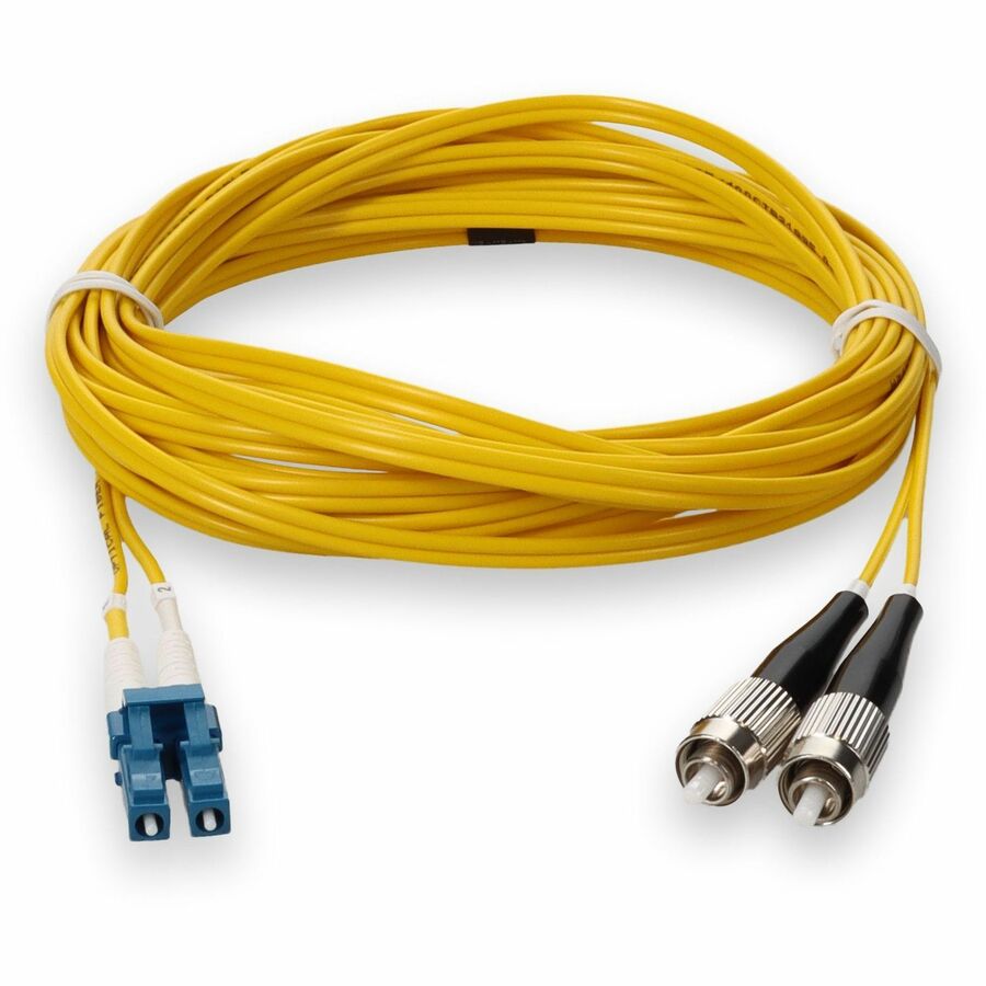 Addon 4M Fc (Male) To Lc (Male) Yellow Os2 Duplex Fiber Ofnr (Riser-Rated) Patch Cable