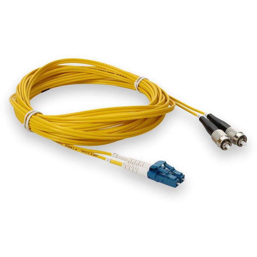 Addon 4M Fc (Male) To Lc (Male) Yellow Os2 Duplex Fiber Ofnr (Riser-Rated) Patch Cable