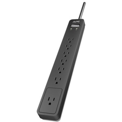 Apc Pe76 Essential Surgearrest 7-Outlet/ 120V/ 6 Ft/ 1440 Joules Surge Protector