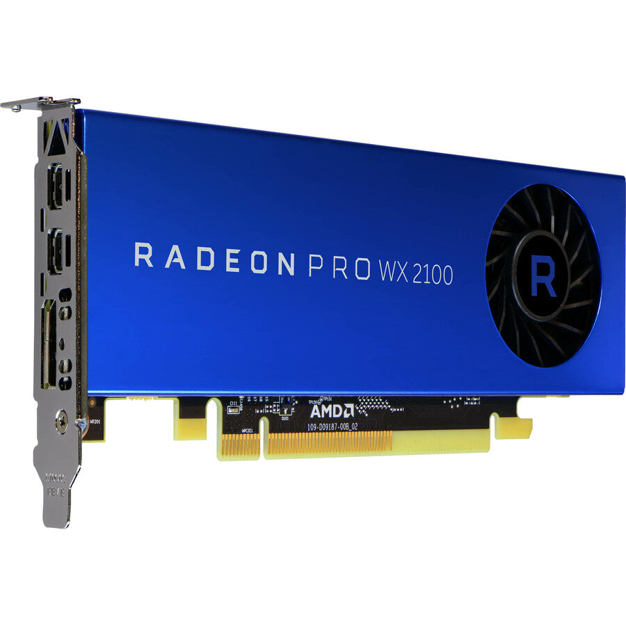 Amd Radeon Pro Wx 2100 - Graphics Card - Radeon Pro Wx 2100 - 2 Gb Gddr5 - Pcie 3.0 X16 - 2 X Mini Displayport, Displayport
