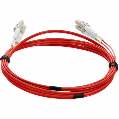 AddOn 1m LC (Male) to LC (Male) Red OM1 Duplex Fiber OFNR (Riser-Rated) Patch Cable ADD-LC-LC-1M6MMF-RD