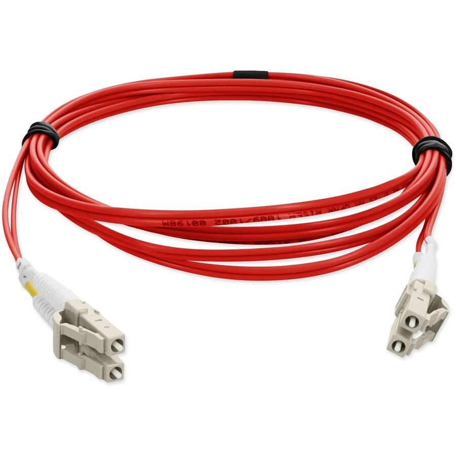 AddOn 1m LC (Male) to LC (Male) Red OM1 Duplex Fiber OFNR (Riser-Rated) Patch Cable ADD-LC-LC-1M6MMF-RD