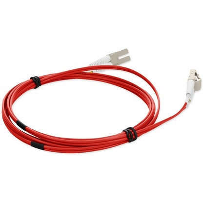 AddOn 1m LC (Male) to LC (Male) Red OM1 Duplex Fiber OFNR (Riser-Rated) Patch Cable ADD-LC-LC-1M6MMF-RD