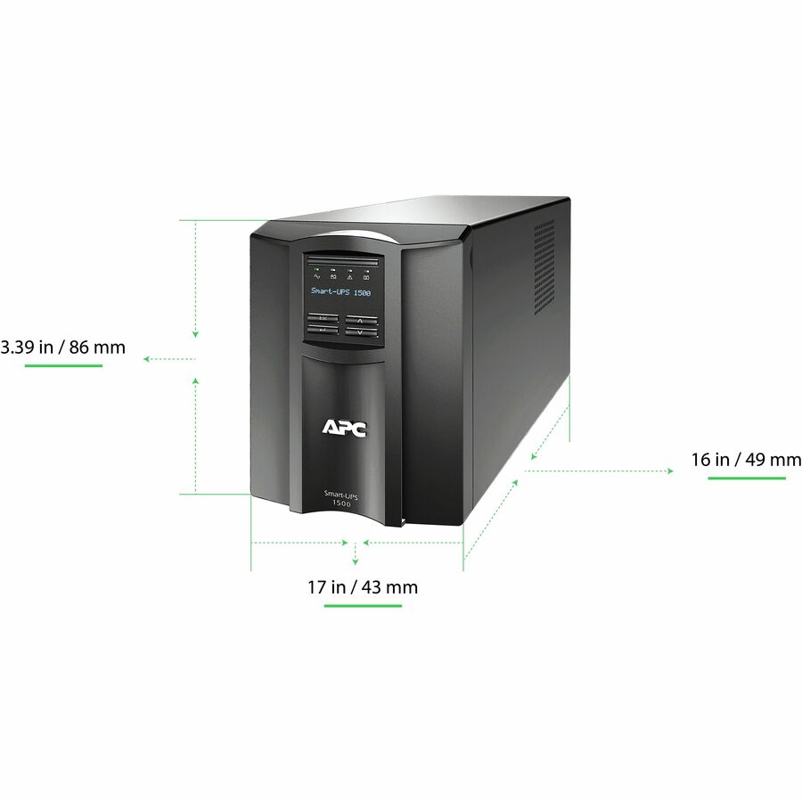 Apc Smt1500C Uninterruptible Power Supply (Ups) Line-Interactive 1.44 Kva 1000 W 8 Ac Outlet(S)