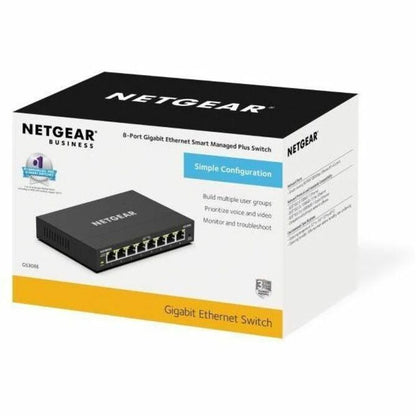 Netgear 8-Port Gigabit Ethernet Plus Switch (Gs308E)