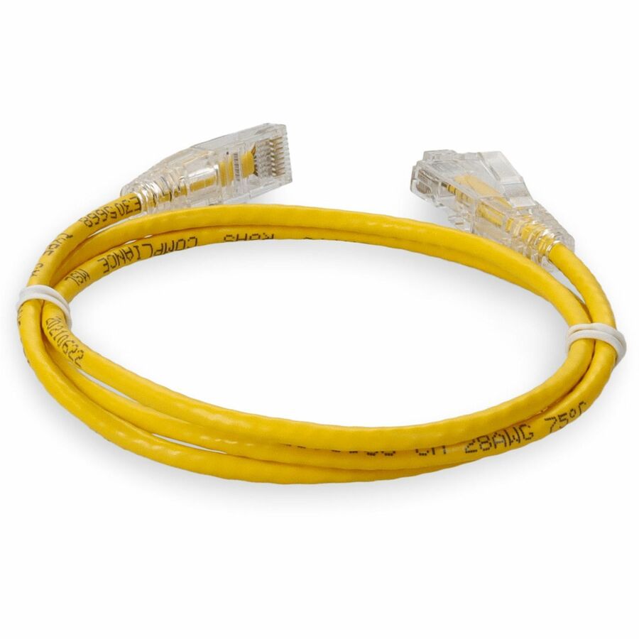 Addon Networks Add-7Fcat6Sl-Yw Networking Cable Yellow 2.13 M Cat6 U/Utp (Utp)