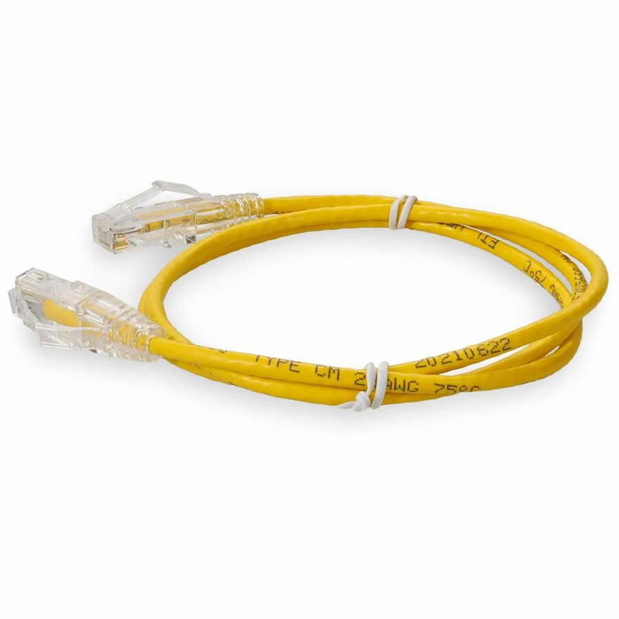 Addon Networks Add-7Fcat6Sl-Yw Networking Cable Yellow 2.13 M Cat6 U/Utp (Utp)