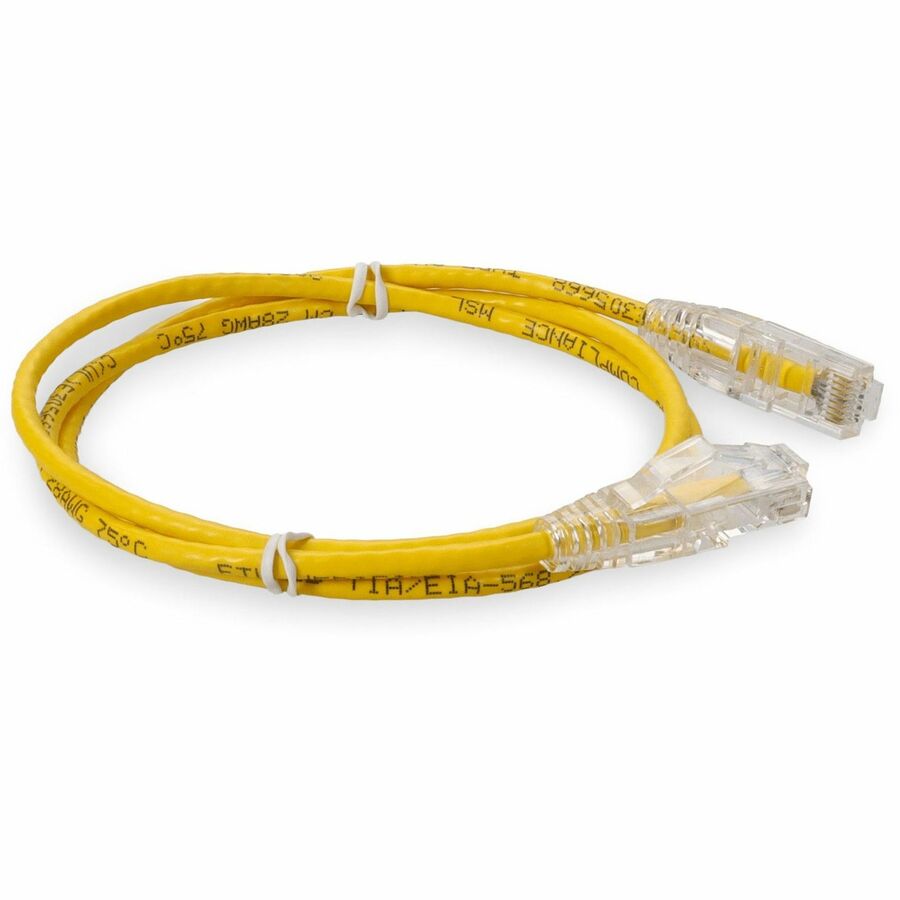 Addon Networks Add-7Fcat6Sl-Yw Networking Cable Yellow 2.13 M Cat6 U/Utp (Utp)