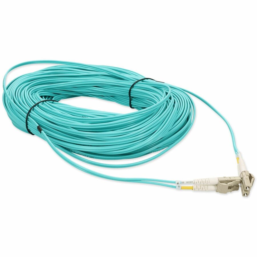 Addon Networks Add-Lc-Lc-250F5Om4P Fibre Optic Cable 76.2 M Om4 Aqua Colour