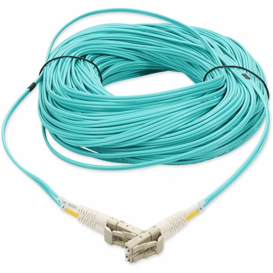 Addon Networks Add-Lc-Lc-250F5Om4P Fibre Optic Cable 76.2 M Om4 Aqua Colour