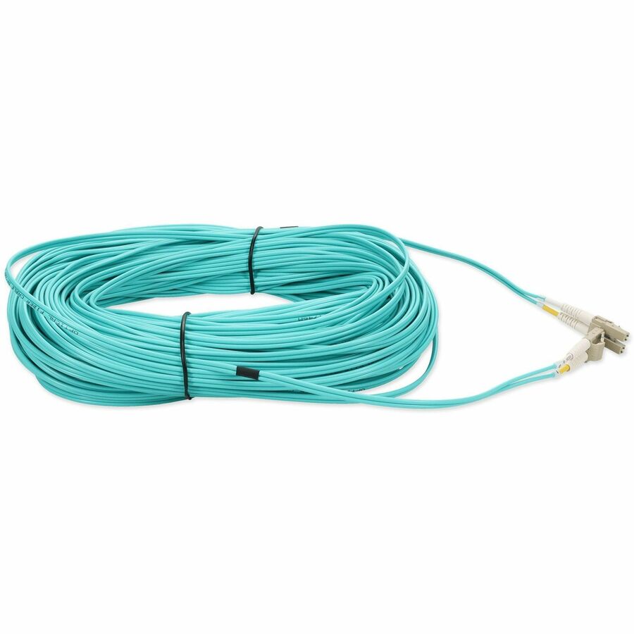 Addon Networks Add-Lc-Lc-250F5Om4P Fibre Optic Cable 76.2 M Om4 Aqua Colour