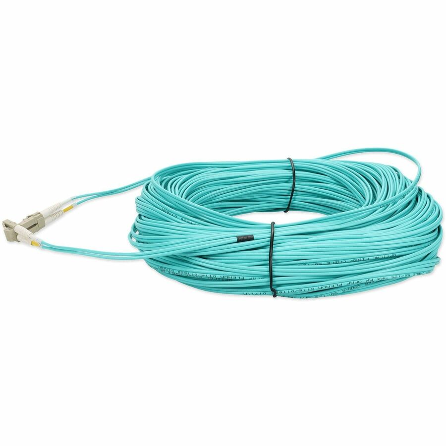 Addon Networks Add-Lc-Lc-250F5Om4P Fibre Optic Cable 76.2 M Om4 Aqua Colour