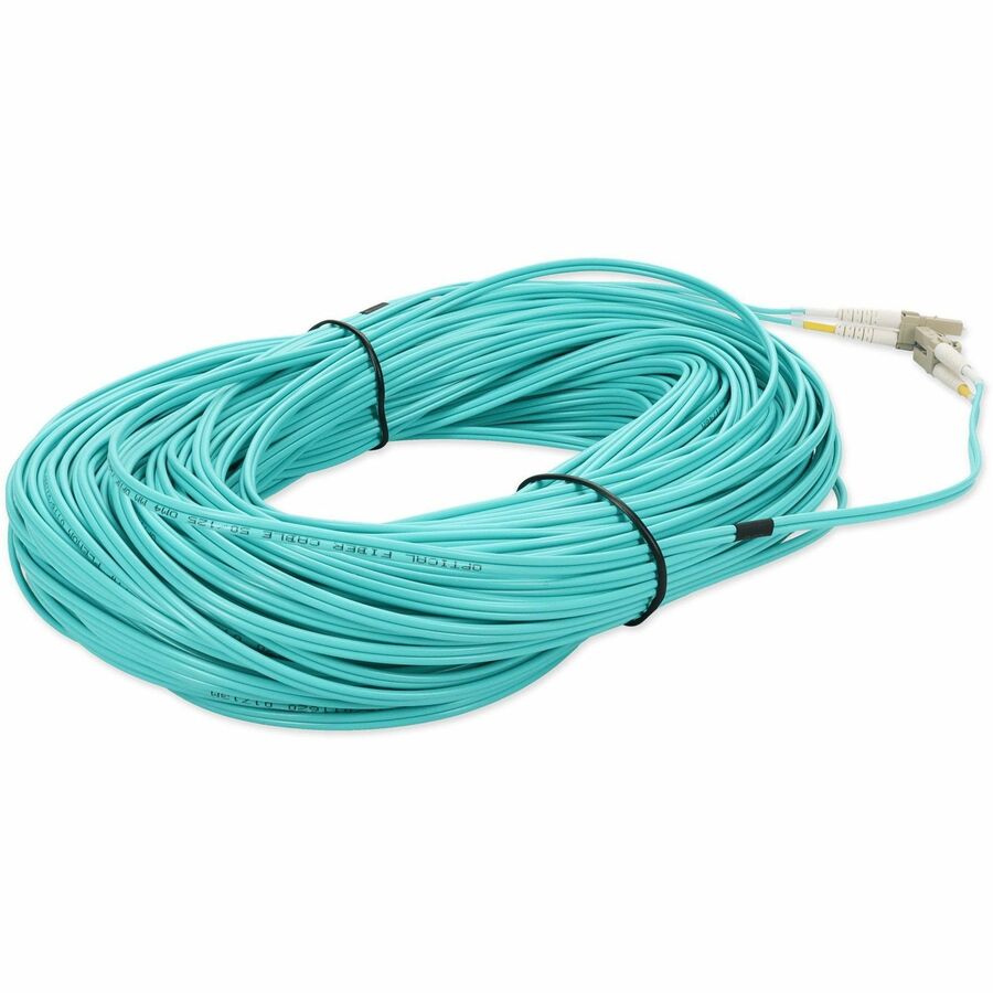 Addon Networks Add-Lc-Lc-250F5Om4P Fibre Optic Cable 76.2 M Om4 Aqua Colour