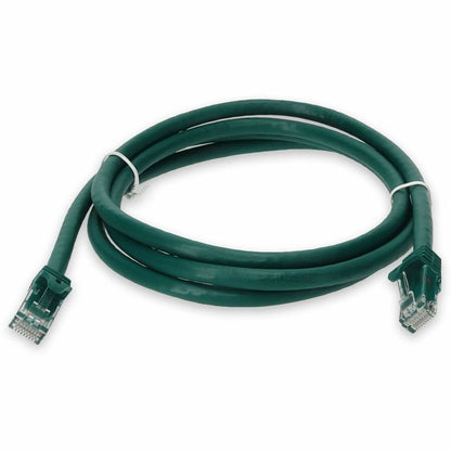 AddOn 6ft Green CAT 6A PVC Ethernet Cable Snagless Bubble Boot RJ-45 M/M ADD-6FCAT6A-GN