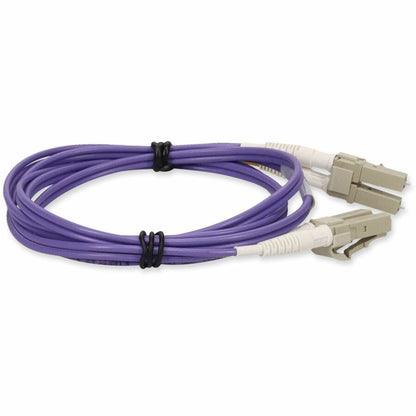 Addon Networks Add-Lc-Lc-1F6Mmf-Pe-Taa Fibre Optic Cable 0.3 M Om1 Purple