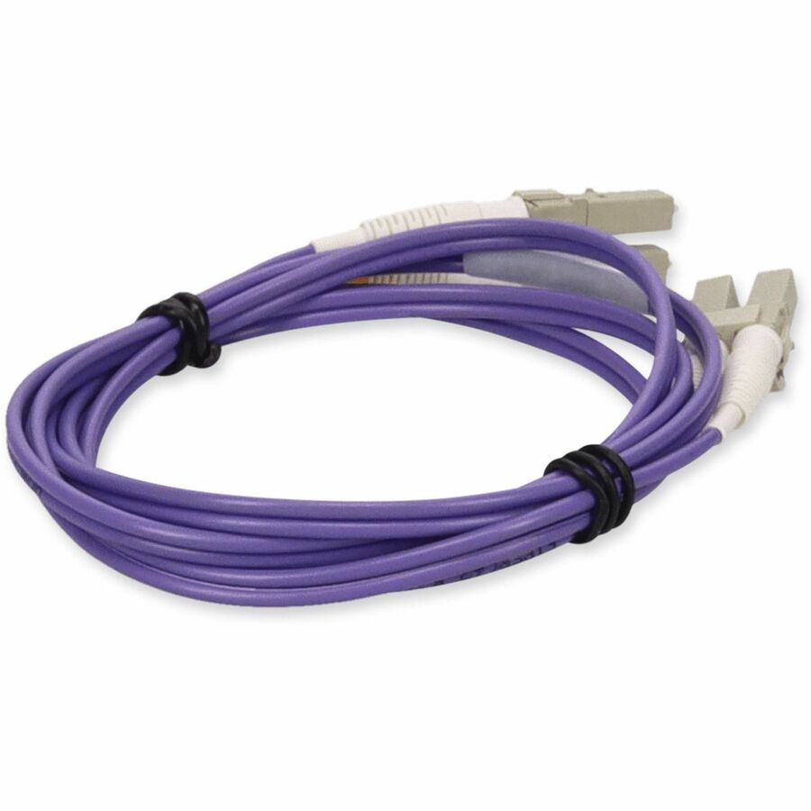 Addon Networks Add-Lc-Lc-1F6Mmf-Pe-Taa Fibre Optic Cable 0.3 M Om1 Purple