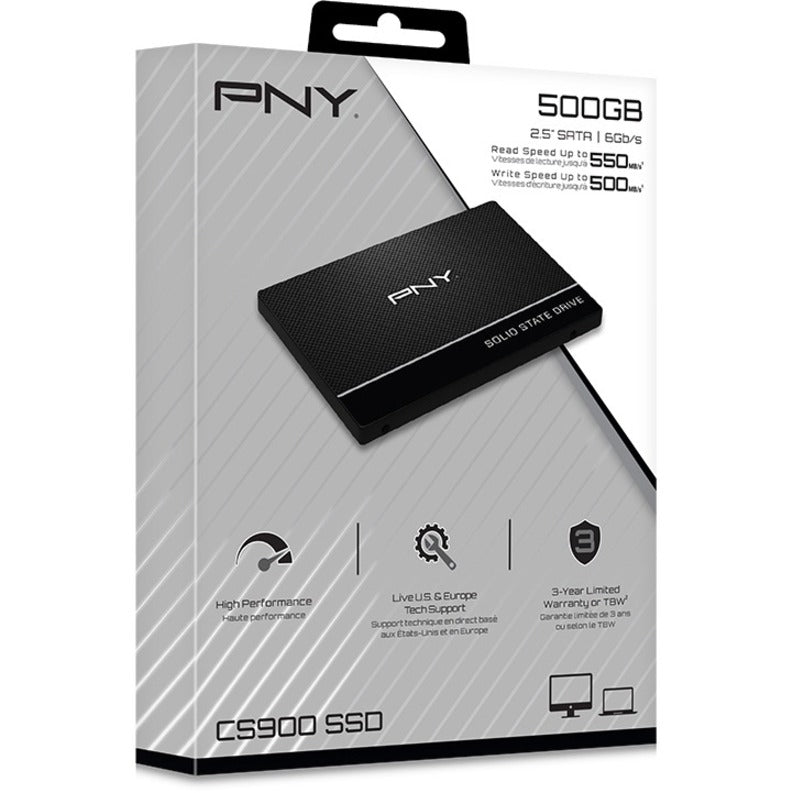 Pny Cs900 2.5" 500 Gb Serial Ata Iii 3D Tlc
