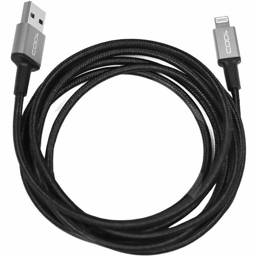 CODi 6' Braided Nylon USB-A to Lightning (MFI Certified) Charge & Sync Cable A01070