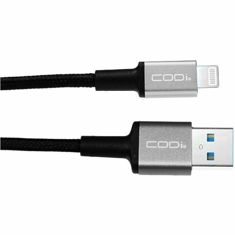 CODi 6' Braided Nylon USB-A to Lightning (MFI Certified) Charge & Sync Cable A01070