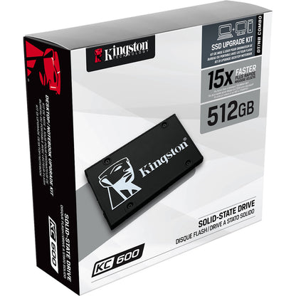 Kingston KC600 512 GB Solid State Drive - 2.5 Internal - SATA (SATA/600)" SKC600/512G