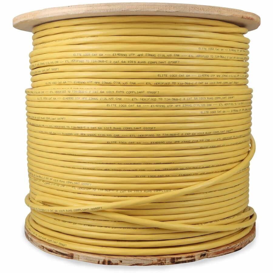 Addon Networks Add-Cat6Abulk1K-Yw Networking Cable Yellow 304.8 M Cat6A U/Utp (Utp)