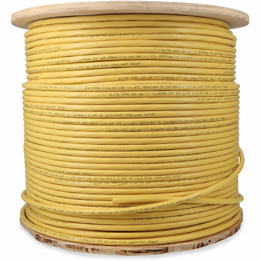 Addon Networks Add-Cat6Abulk1K-Yw Networking Cable Yellow 304.8 M Cat6A U/Utp (Utp)