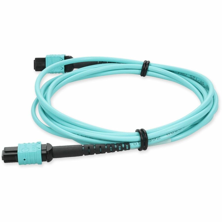 AddOn 2m 24 Fiber MPO/MPO Female to Female Straight OM4 LOMM Patch Cable ADD-24FMPOMPO2M5OM4S