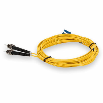 AddOn 3m LC (Male) to ST (Male) Straight Yellow OS2 Duplex Plenum Fiber Patch Cable ADD-ST-LC-3M9SMFP