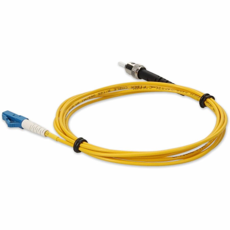 Addon 3M Lc (Male) To St (Male) Straight Yellow Os2 Simplex Plenum Fiber Patch Cable