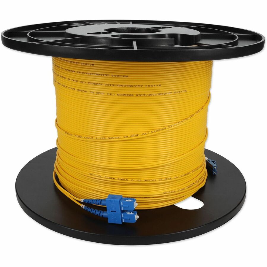 Addon Networks Add-Sc-Lc-82M9Smfp Fibre Optic Cable 82 M Ofnr Os2 Yellow