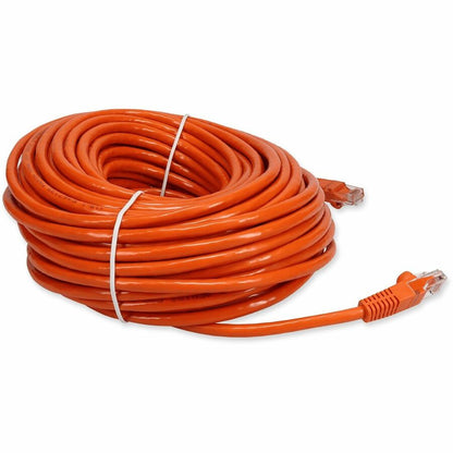 AddOn 100ft Orange CAT 6 PVC Ethernet Cable Snagless Bubble Boot RJ-45 M/M ADD-100FCAT6-OE