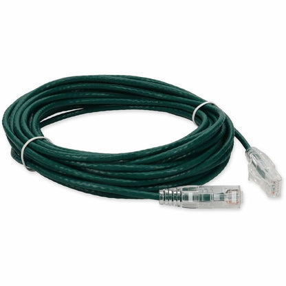 AddOn 30ft Green CAT 6 Slim PVC Ethernet Cable Snagless Clear-Claw RJ-45 M/M ADD-30FSLCAT6-GN