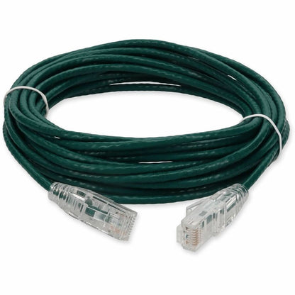 AddOn 40ft Green CAT 6 Slim PVC Ethernet Cable Snagless Clear-Claw RJ-45 M/M ADD-40FSLCAT6-GN