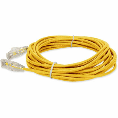 AddOn 40ft Yellow CAT 6 Slim PVC Ethernet Cable Snagless Clear-Claw RJ-45 M/M ADD-40FSLCAT6-YW