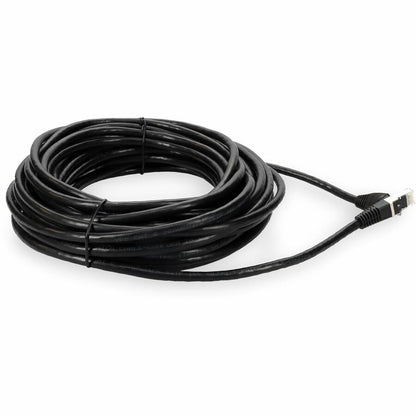 AddOn 15ft Black CAT 6 Shielded PVC Ethernet Cable Snagless Bubble Boot RJ-45 M/M ADD-15FCAT6S-BK