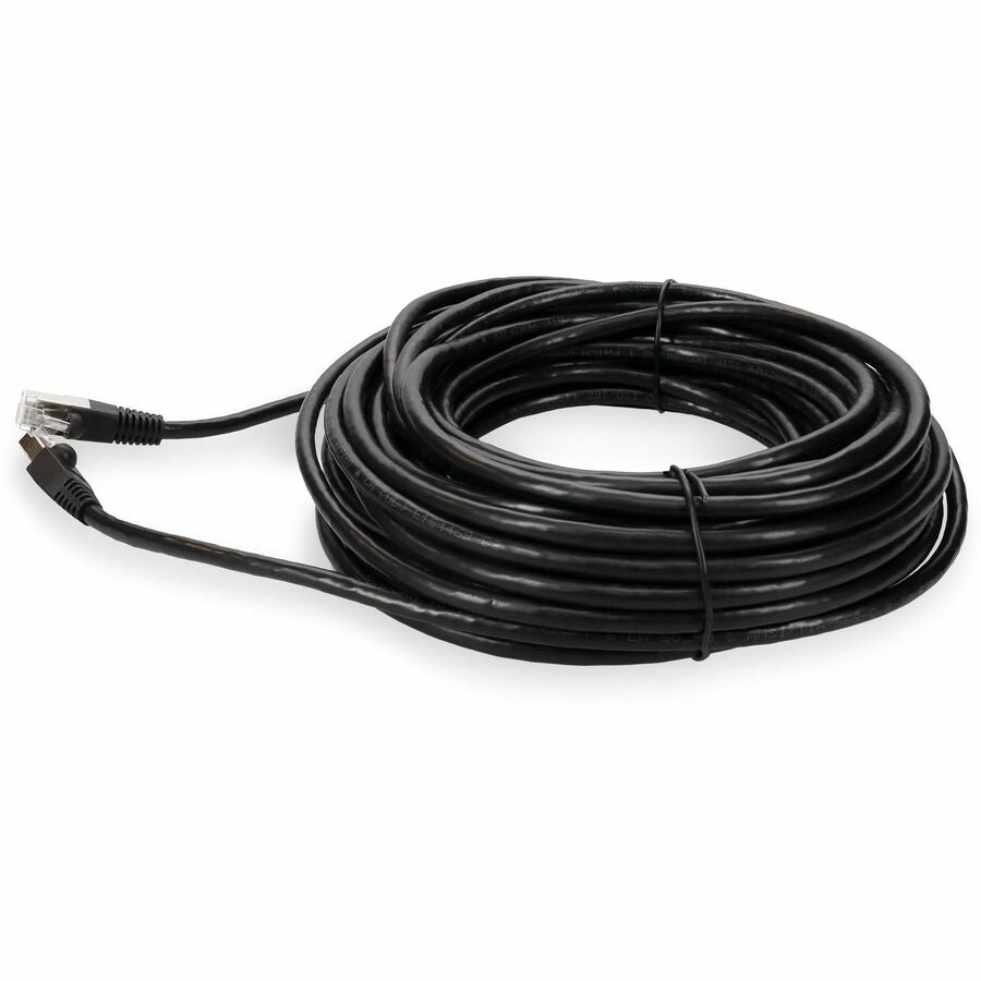 AddOn 15ft Black CAT 6 Shielded PVC Ethernet Cable Snagless Bubble Boot RJ-45 M/M ADD-15FCAT6S-BK