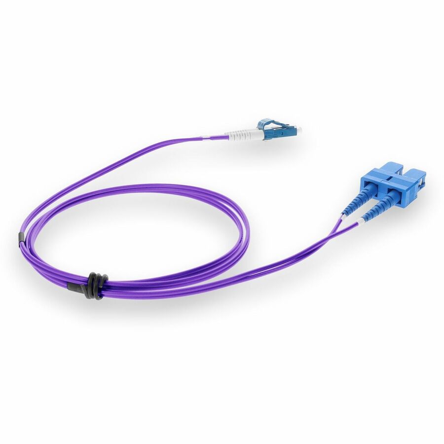 Addon Networks Add-Sc-Lc-7M9Smf-Pe Fibre Optic Cable 7 M Cmr Os2 Purple