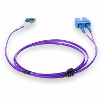 Addon Networks Add-Sc-Lc-7M9Smf-Pe Fibre Optic Cable 7 M Cmr Os2 Purple