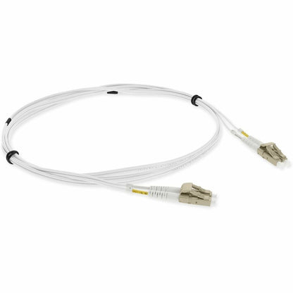 AddOn 1m LC (Male) to LC (Male) White OM4 Duplex Fiber OFNR (Riser-Rated) Patch Cable