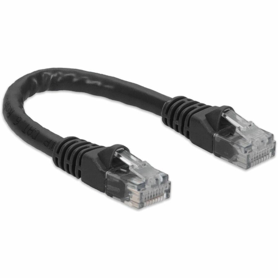 Addon Networks 6In Rj-45 (Male) To Rj-45 (Male) Straight Black Cat6 Utp Pvc Copper Patch Cable