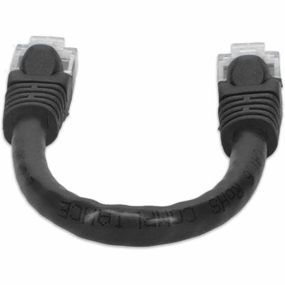 Addon Networks 6In Rj-45 (Male) To Rj-45 (Male) Straight Black Cat6 Utp Pvc Copper Patch Cable