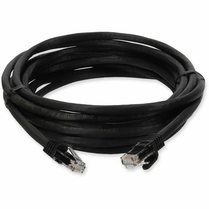 AddOn 35ft Black CAT 6A PVC Ethernet Cable Snagless Bubble Boot RJ-45 M/M ADD-35FCAT6A-BK