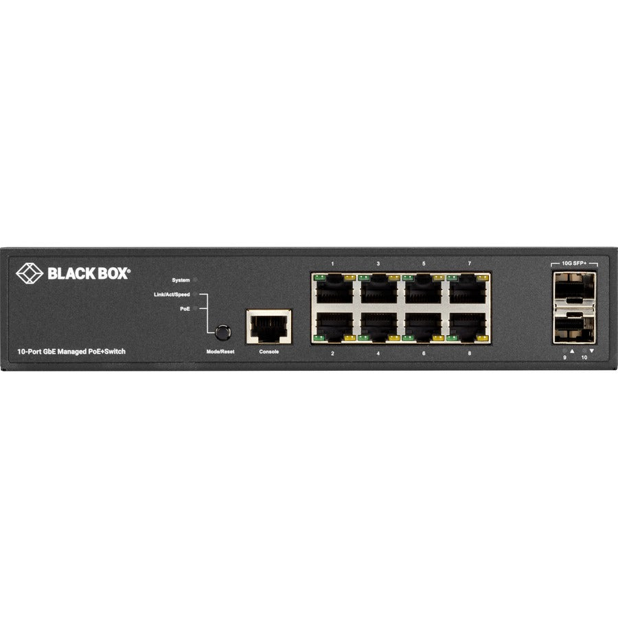 Gigabit Ethernet (1000-Mbps) Managed Poe+ Switch - (8) 10/100/1000-Mbps Copper R