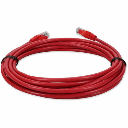 AddOn 15ft Red CAT 5E PVC Ethernet Cable Snagless Bubble Boot RJ-45 M/M ADD-15FCAT5E-RD