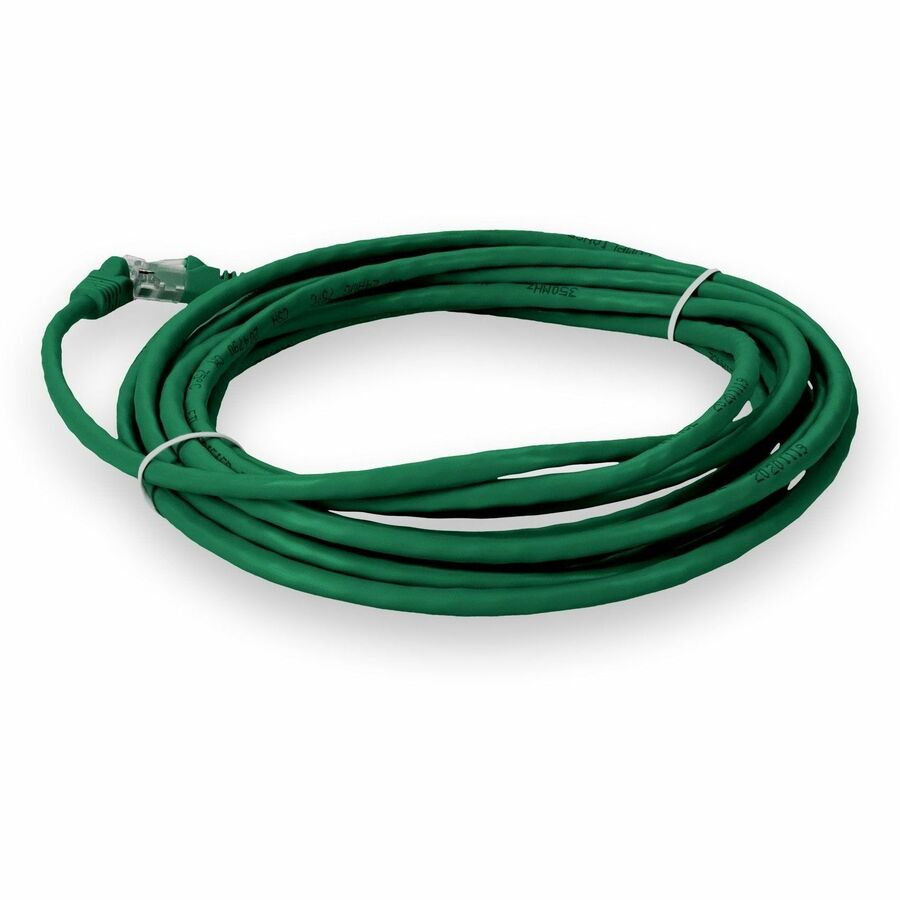 AddOn 50ft Green CAT 5E PVC Ethernet Cable Snagless Bubble Boot RJ-45 M/M ADD-50FCAT5E-GN